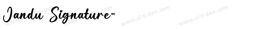 Jandu Signature字体转换